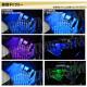 SMD 12Ϣ RGB LED�ơ��� 4�� �եåȥ��� ������ �Ÿ� ��å� ���꡼�� �֥롼 �ۥ磻�� ����� �������� ������ �ѡ��ץ� ����8�� ���뤵 Ĵ����ǽ ���꡼��ǽ ��9��� ȯ���ѥ����� ���ڤ�ȿ������ ������ɥ��󥵡��⡼�� ��⥳���� �ɿ� 12V �ڥ���ȥ��