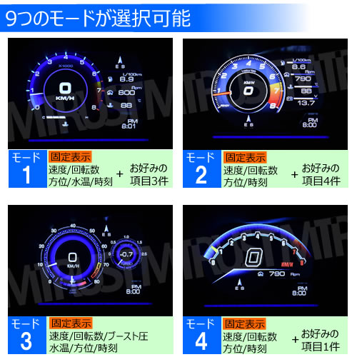 �ǿ� 9�⡼�� OBD2�ޥ������ե��᡼�����ǥ����ץ쥤 LED�С� ������ OBD2 ���ԡ��ɥ᡼���� �����᡼���� �֡����ȥ᡼���� �岹 �Ű� ����ɽ������ ���ܸ��������� �ɲå᡼���� �֡����Ȱ� HUD �إåɥ��åץǥ����ץ쥤 �վ� �ޥ�� ���դ� ���å���ܡ��� ����ȥ�