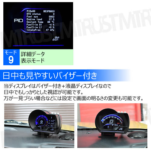 �ǿ� 9�⡼�� OBD2�ޥ������ե��᡼�����ǥ����ץ쥤 LED�С� ������ OBD2 ���ԡ��ɥ᡼���� �����᡼���� �֡����ȥ᡼���� �岹 �Ű� ����ɽ������ ���ܸ��������� �ɲå᡼���� �֡����Ȱ� HUD �إåɥ��åץǥ����ץ쥤 �վ� �ޥ�� ���դ� ���å���ܡ��� ����ȥ�