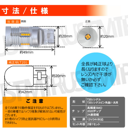  LED T20 󥰥 T20 󥰥 ԥ㤤 б ¢ 󥫡 LED Х SMD24Ϣ  12v 24vб 2020å 뤤 ƥ륹  SMD ϥѥ Ȼ 󥻥顼 ˥ ϥե ɻ  CANBUS 7440 񹳴 ȥ
