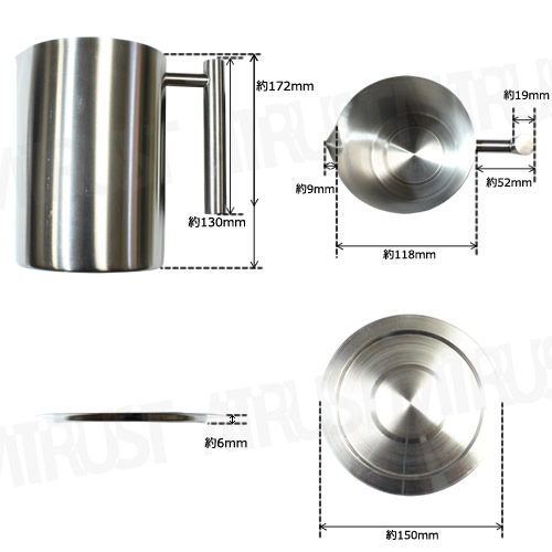 ݥå 1.8L ƥ쥹 إ饤ž夲ڥƥ쥹 SUS304 ݥå ե륿   ɤ  ɲ    å   쥹ȥۥȥ