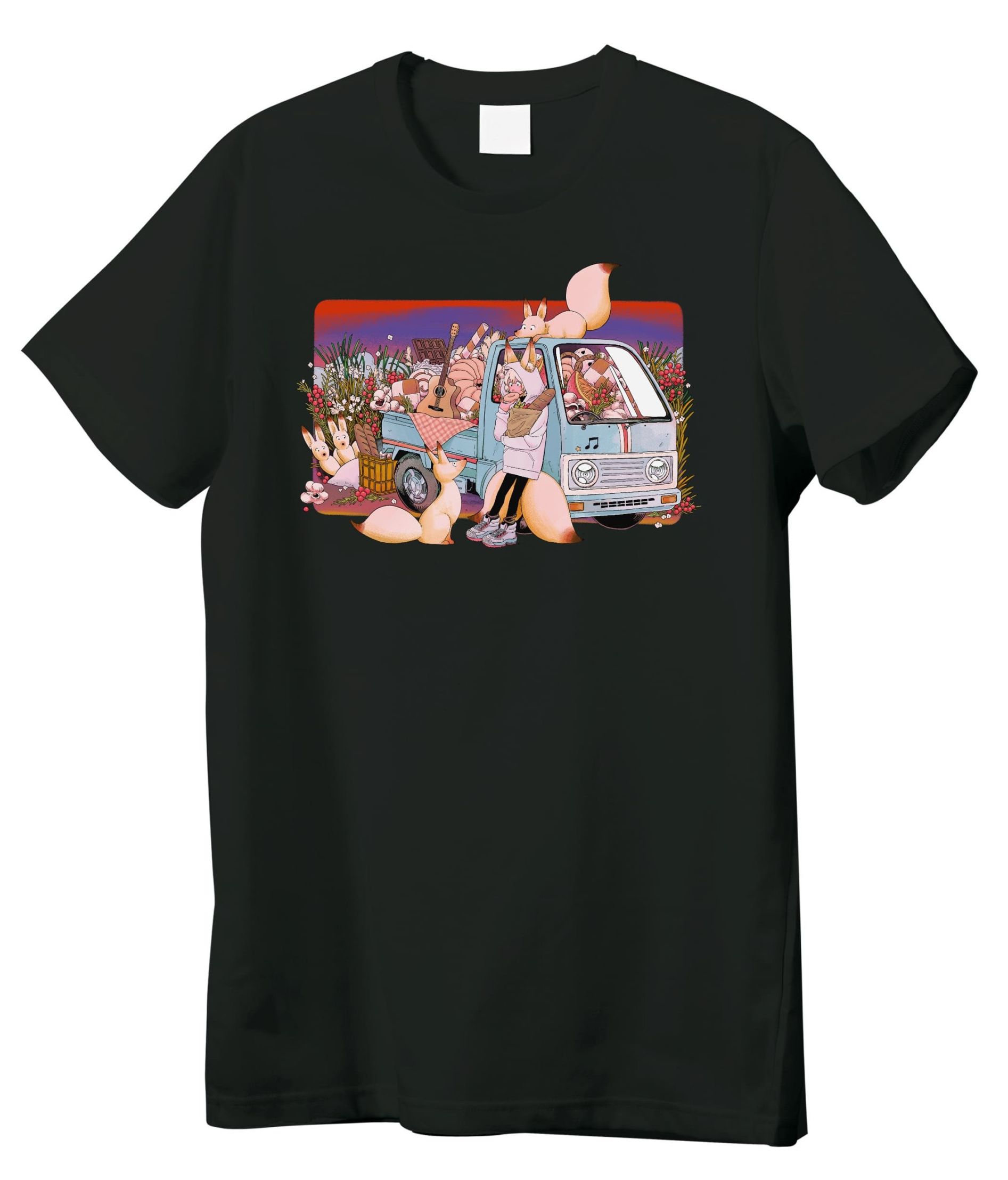 【関税込】 マンツーマンTシャツ - ブラック 刺繍ロゴTシャツ（黒）【long-220038～40】 | LONGMAN WEB SHOP