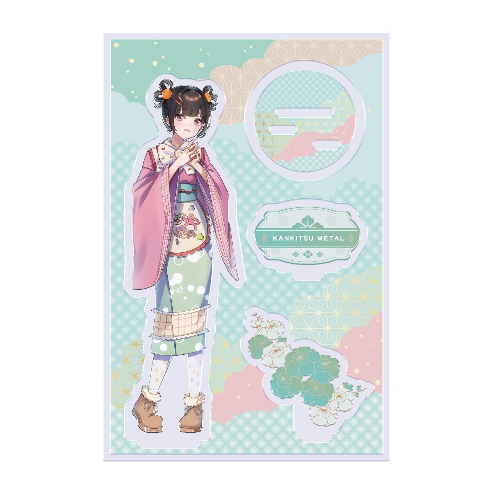 『おつかれけものやさん2ndワンマンライブ「おーぷんせーる！在庫補充しちゃいました！」』フレーム付きアクリルスタンド（柑橘めたる） 画像0