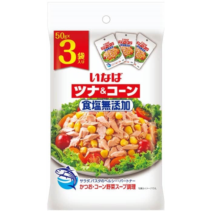 食塩無添加 ツナコーン いなば 50g×3袋入 食塩無添加 ツナコーン いなば 50g×3袋入