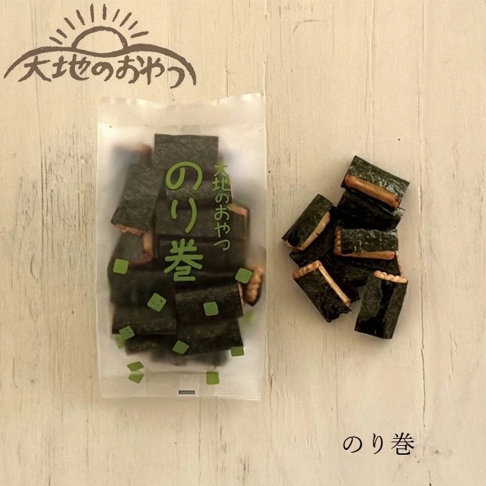 あられ 大地のおやつ のり巻 50g 正規品 国内産 保存料 無添加 遺伝子組み換え原料不使用 自然 山本佐太郎商店