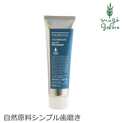 歯磨き粉 無添加 パルセイユ ソルティハミガキ 75g 歯磨き粉 正規品 オーガニック ナチュラル 天然 歯みがき 塩 天然 ナチュラル ノンケミカル 自然