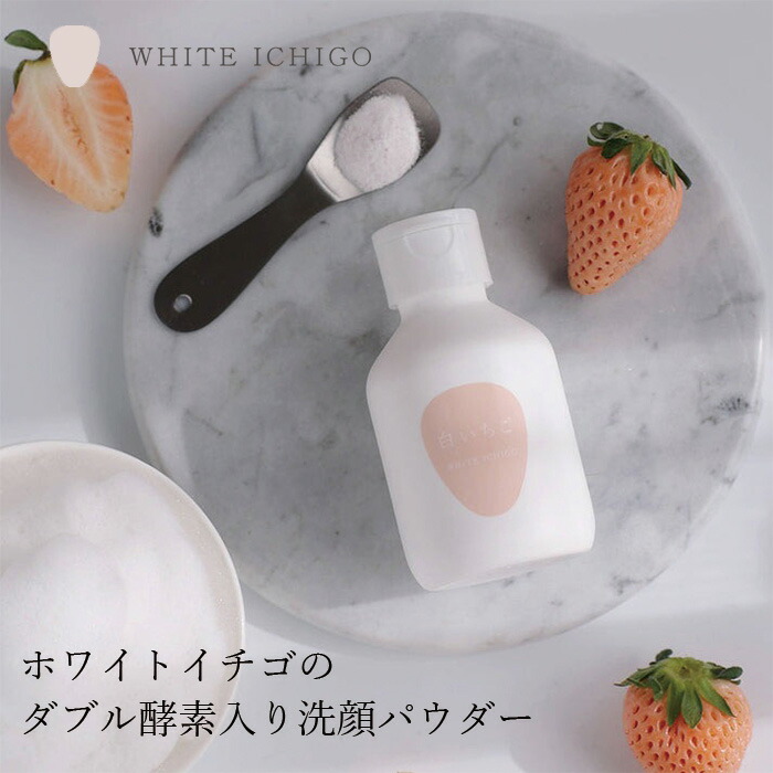 洗顔パウダー ホワイトイチゴ パウダー テック ウォッシュ 40g オーガニック 無添加 正規品 洗顔 スキンケア 洗顔石けん 洗顔 石鹸 ノンケミカル WHITE ICHIGO ダブル酵素