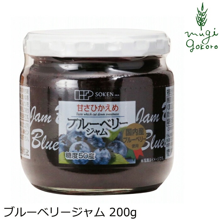 ジャム 創健社ブルーベリージャム 200g 正規品   保存料 無添加