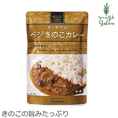 カレー 保存料 無添加 オーサワジャパン オーサワのベジきのこカレー 210g レトルトカレー カレーソース 正規品   保存料 無添加