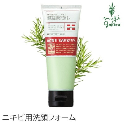 アクネバリア 薬用プロテクトウォッシュ 100g アクネバリア 洗顔料 ニキビ オーガニック 無添加 正規品 石澤研究所 医薬部外品 スキンケア 洗顔フォーム 洗顔 ティートリー にきび ニキビ ニキビ跡 消し