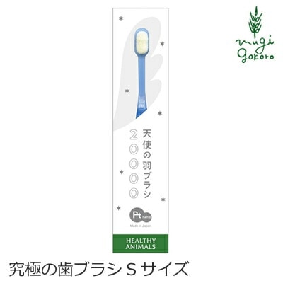 歯ブラシ ヘルシーアニマルズ 究極の歯ブラシ Sサイズ 小型犬 中型犬用 天使の羽ブラシ 犬用 正規品 天然 ナチュラル 自然