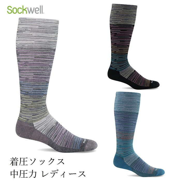 ソックウェル  着圧ソックス 靴下 GOOD VIBES グッドバイブス 正規品 レギュラー ソックス メンズ レディース メリノウール 中圧力
