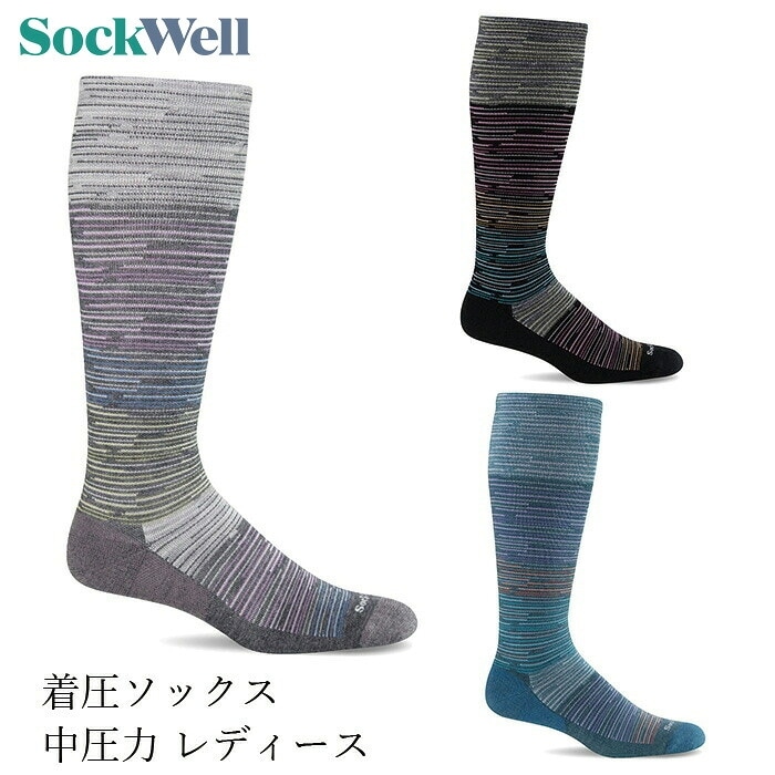 ソックウェル  着圧ソックス 靴下 GOOD VIBES グッドバイブス 正規品 レギュラー ソックス メンズ レディース メリノウール 中圧力