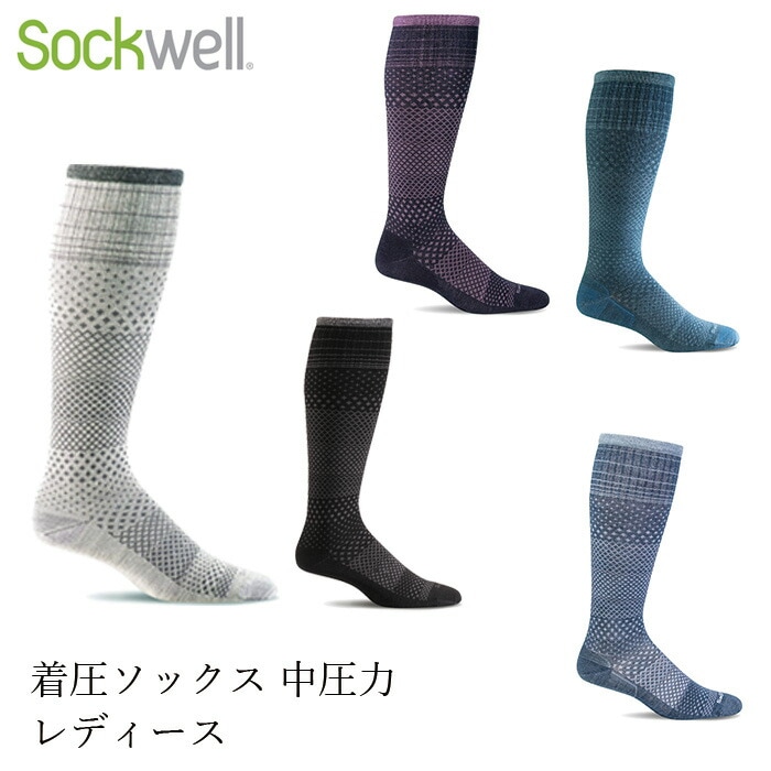 ソックウェル マイクログレード レディース 着圧ソックス 靴下 Sockwell Micro Grade 正規品 レギュラー ソックス メリノウール