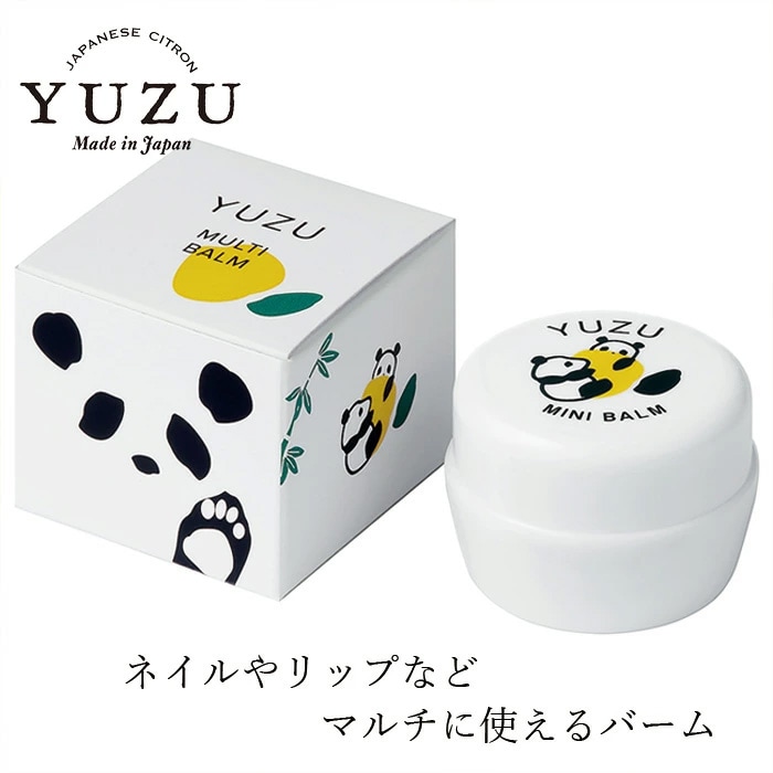 マルチバーム 高知県産YUZU YUZU マルチバーム パンダ 3.5g 正規品 高知県産柚子 ゆずの香り ユズ精油 6種のボタニカルオイル配合 DAILY AROMA JAPAN デイリーアロマジャパン