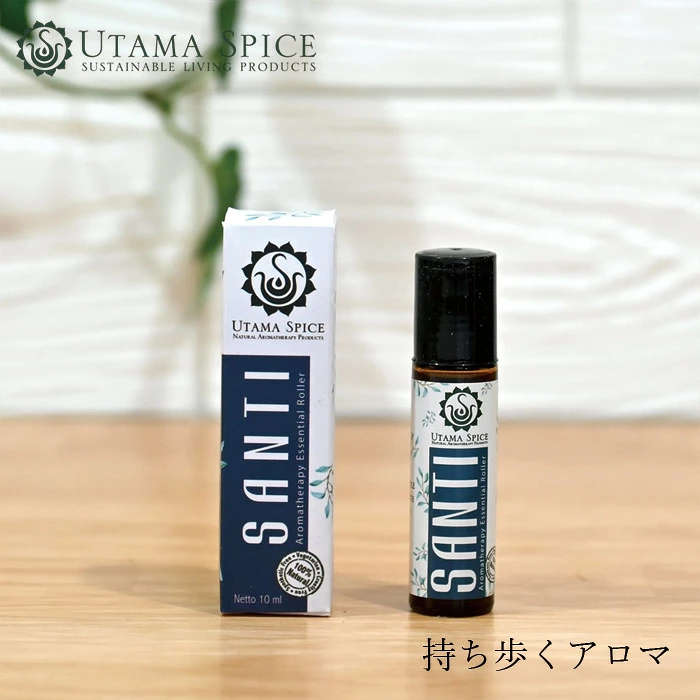 ロールオンアロマ ウタマスパイス ローラーズ 10ml オーガニック 正規品 天然成分 天然精油 アロマオイル 携帯用アロマ ホホバオイル配合 ナチュラルフレグランス UTAMA SPICE