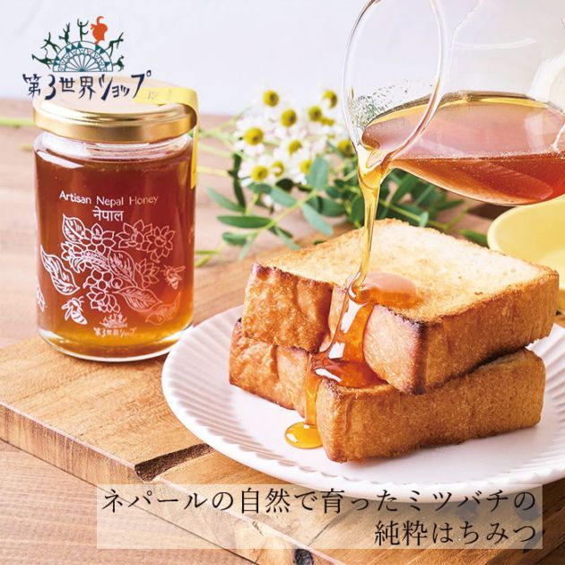 蜂蜜 第3世界ショップ Artisan ネパールはちみつ（チウリの花とミツバチ） 170g 正規品 純粋はちみつ ネパール産 チウリ 西洋ミツバチ フェアトレード 第三世界ショップ
