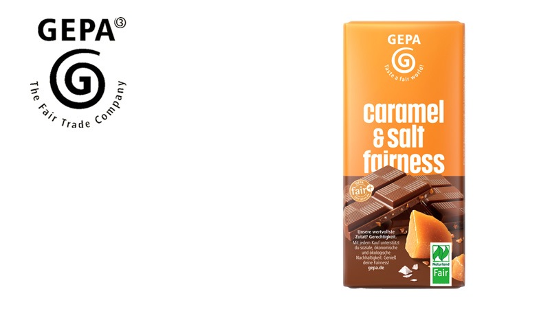 チョコレート GEPA ビオ 塩キャラメルミルクチョコレート 40g 正規品 オーガニック 保存料 無添加 ノンケミカル フェアトレード ゲパ 塩キャラメル