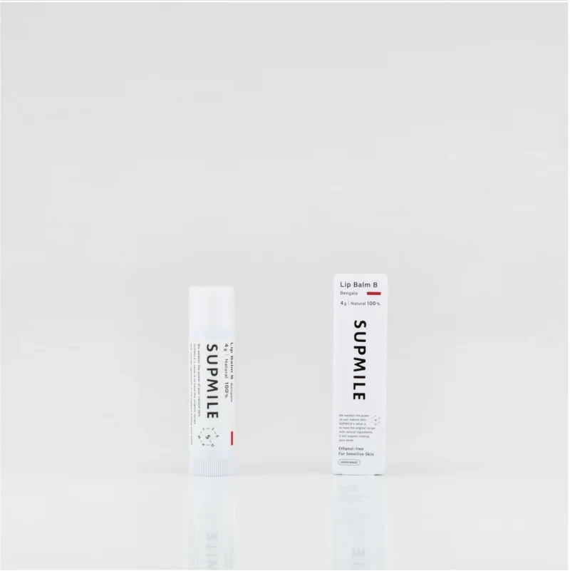 カラーリップクリーム 無添加 サプミーレ リップバームB（色付き）4g Supmile  正規品 敏感肌 天然 ナチュラル ノンケミカル 自然