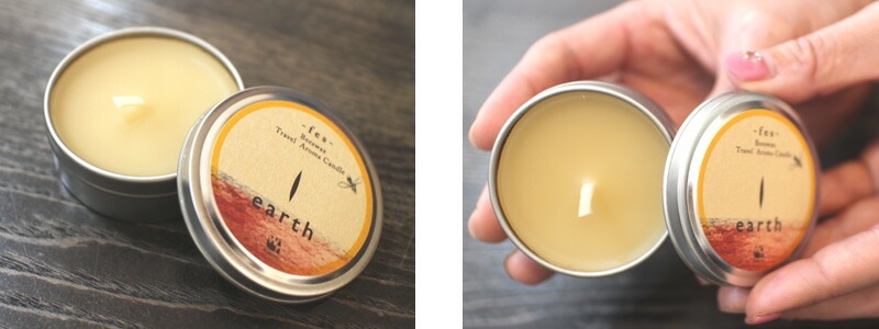 アロマ キャンドル 無添加 ワイルドツリーwildtreeピュアビーワックス　トラベルアロマキャンドル　-fes-　オーガニック ミツロウ ロウソク アウトドア キャンプ 天然 ナチュラル ノンケミカル 