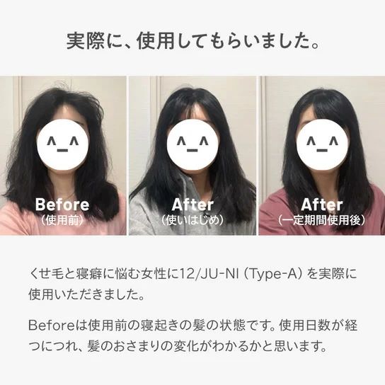 ヘアケアお試し 12/JU-NI ジューニ type-A+B トライアルセット 3包×2種 正規品 アミノ酸系 加水分解シルク カラーの脱色防止 type-A しっとり＜ダメージ補修 くせ毛＞ type-B さらさら ＜ふんわり 動きのある＞ 両方試せる トライアル 木村石鹸