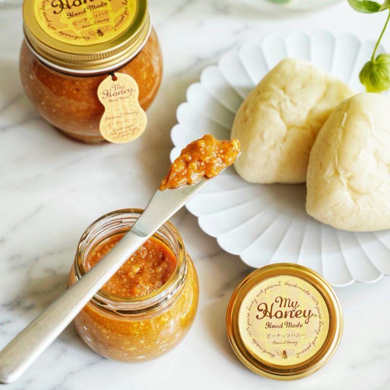ピーナッツハニー my Honey ピーナッツハニーＬ(200g) 正規品 日本製 ハンガリー産アカシアはちみつ アカシアハニー ピーナッツペースト スーパーフード マイハニー