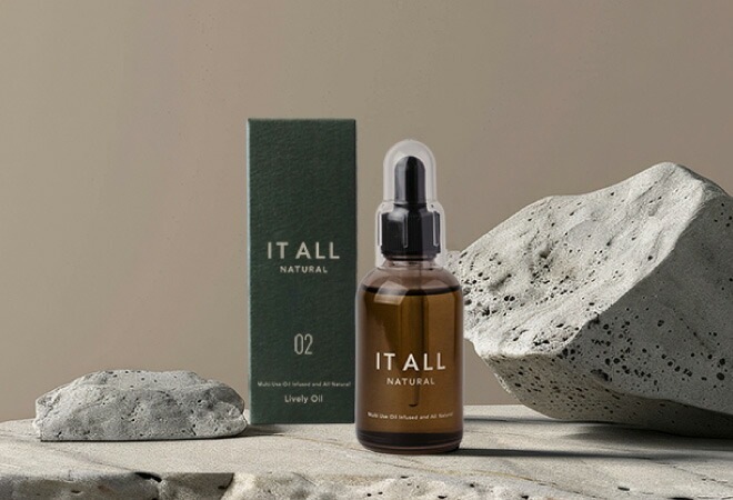 ヘアオイル 無添加 IT ALL NATURAL（イットオールナチュラル） ライヴリーオイル 50ml ダメージヘア オーガニック 正規品 スキンケア 天然 ナチュラル ノンシリコン 自然 サロンクオリティー 美容オイル フェイスオイル