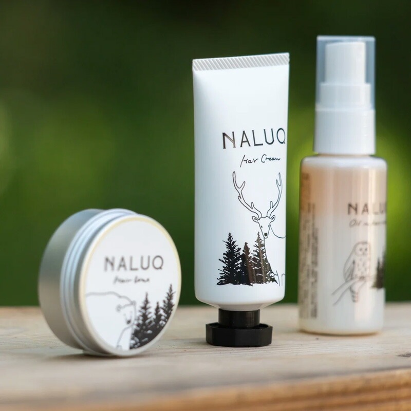 ヘアクリーム NALUQ ヘアクリーム 55g 無添加 正規品 国内産 ナチュラル 天然 北海道産原料 ベルガプテンフリー マツヤニ 天然樹脂 こなれ感 スタイリング剤 ヘアセット ナルーク フプの森