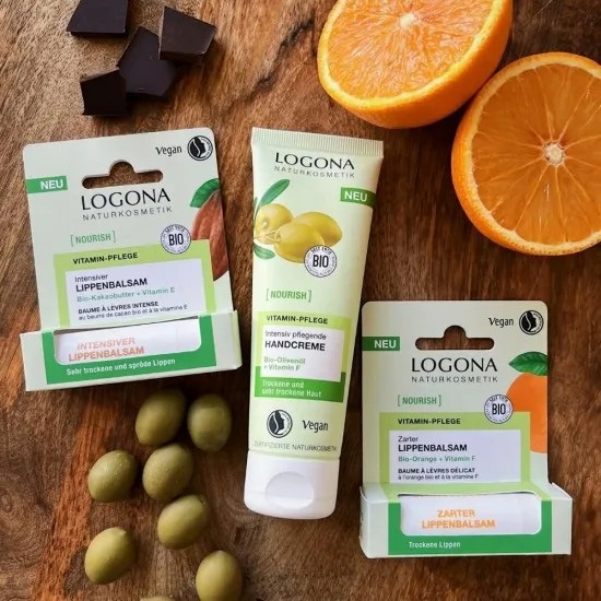 リップクリーム オーガニック ロゴナ（LOGONA） インテンシブ リップバーム＜オーガニックカカオ＞ 4.6g 正規品 ナチュラル ノンケミカル 自然 カカオバター シアバター ヒアルロン酸 ヴィーガン 動物性原料不使用 植物オイル 保湿 リップケア