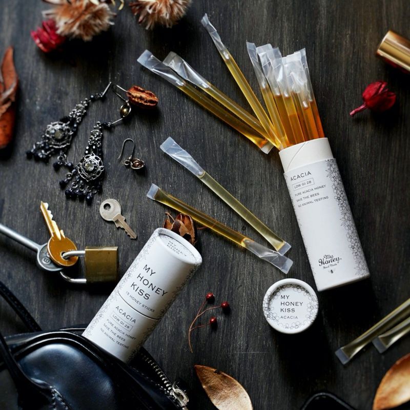 蜂蜜 my Honey マイハニーキッス アカシア 2.5g×15本 (37.5g) 正規品 日本製 ハンガリー産アカシアはちみつ ステックタイプ ケース入り スーパーフード マイハニー