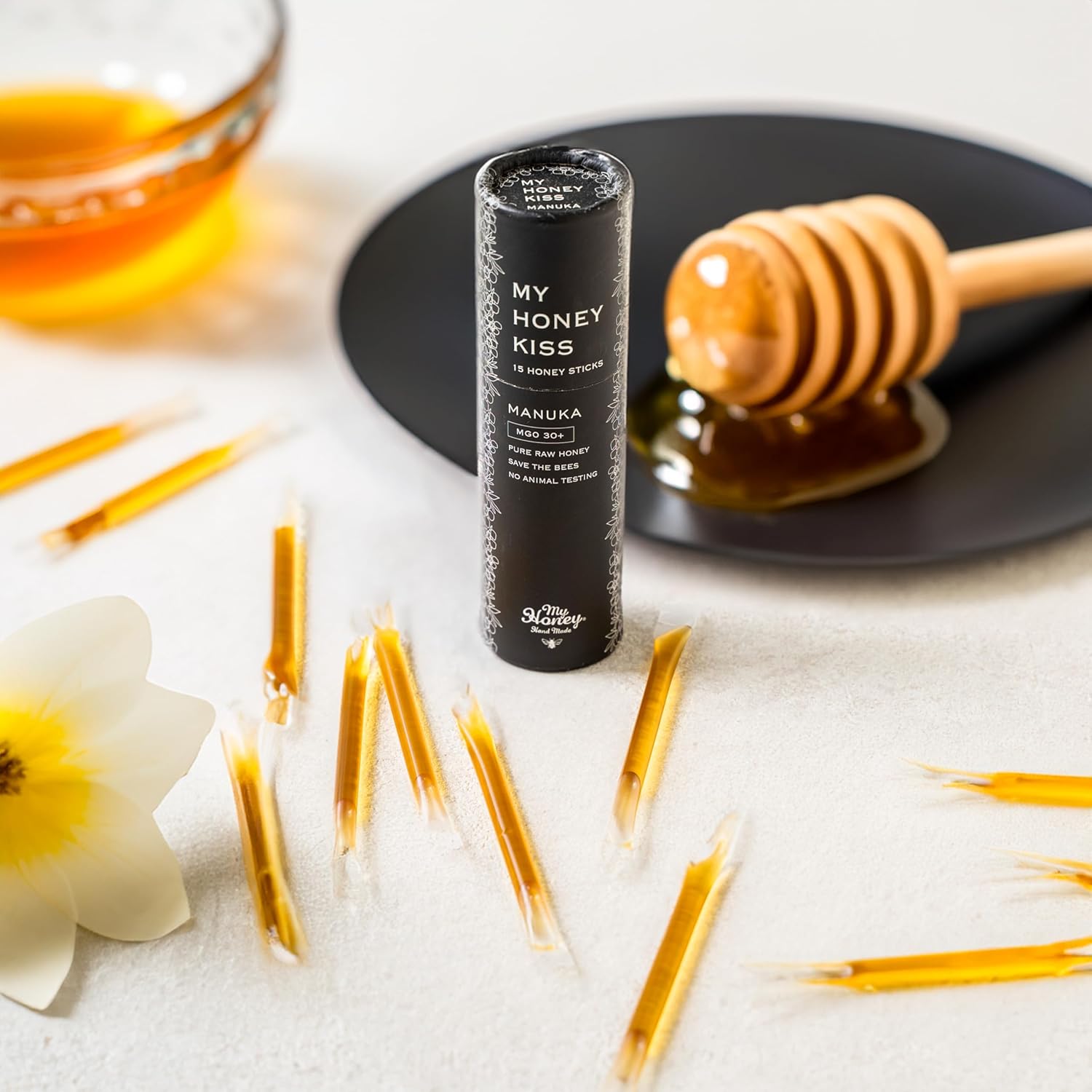 蜂蜜 my Honey マイハニーキッスマヌカブレンド 2.5g×15本 (37.5g) 正規品 日本製 ハンガリー産アカシアはちみつ ステックタイプ ケース入り スーパーフード マイハニー