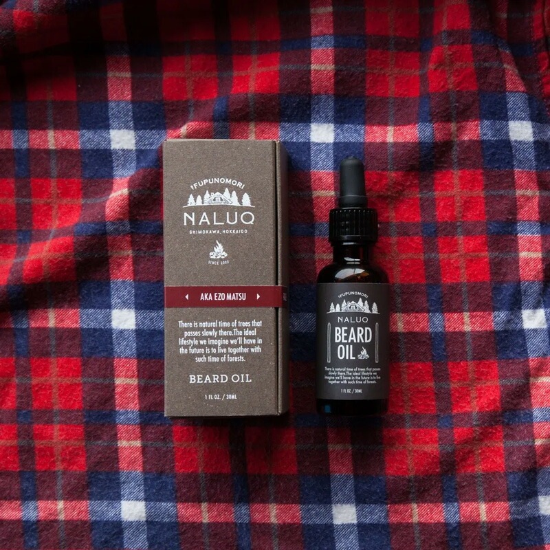 髭用オイル NALUQ ビアードオイルAK 30ml 無添加 正規品 国内産 ナチュラル 天然 北海道産原料 アルガンオイル ツバキ油 スキンケアオイル フェイスオイル ヘアオイル アカエゾマツ ナルーク フプの森