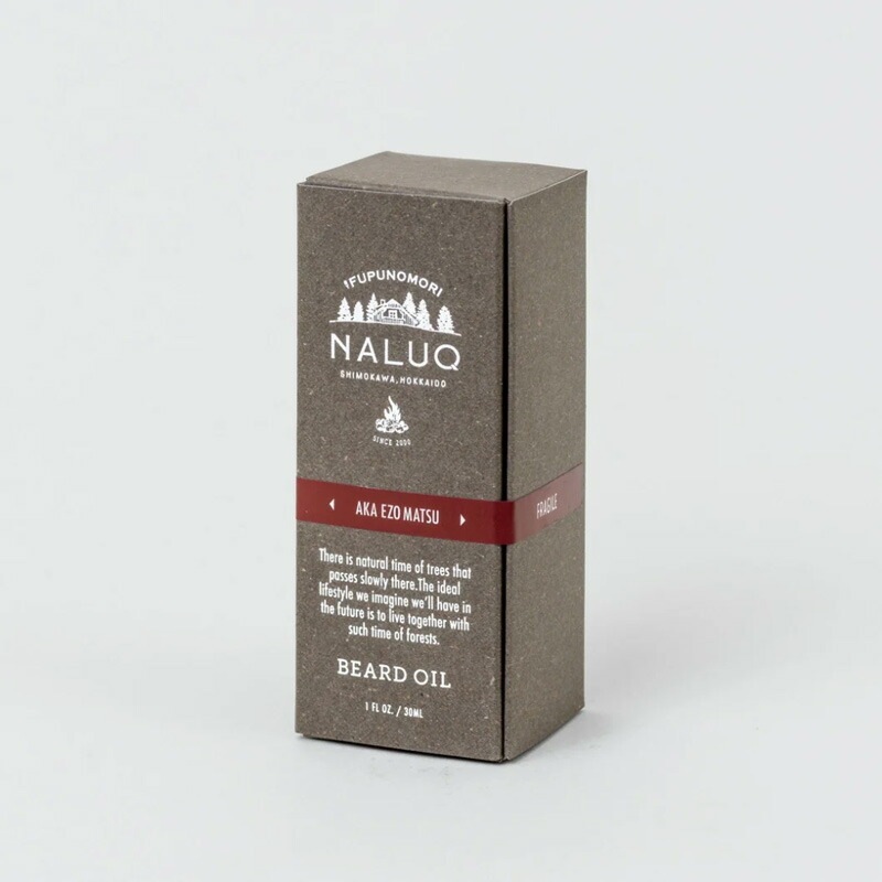 髭用オイル NALUQ ビアードオイルAK 30ml 無添加 正規品 国内産 ナチュラル 天然 北海道産原料 アルガンオイル ツバキ油 スキンケアオイル フェイスオイル ヘアオイル アカエゾマツ ナルーク フプの森