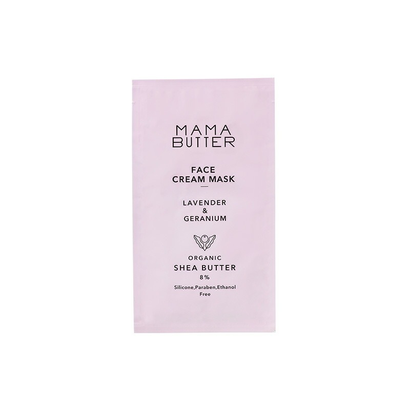 フェイスパック 無添加 ママバター フェイスクリームマスク ラベンダー＆ゼラニウムの香り 18ml x 3 オーガニック ナチュラル ノンケミカル 自然 スキンケア 天然 MAMA BUTTER シアバター オールインワン 保湿 ラベンダー ゼラニウム アロマ