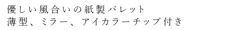 メイクパレット ルアモ 紙製パレット 購入金額別特典あり ケース ミラー アイカラーチップ マグネット付き 持ち運び 便利 オーガニック ナチュラル ノンケミカル 自然 メイク 天然 luamo