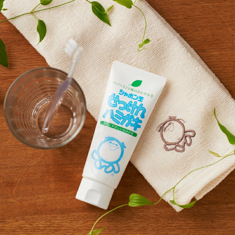 シャボン玉石けん 歯磨き粉 せっけんハミガキ 140g 【シャボン玉石けん】 正規品 無添加 ナチュラル 合成界面活性剤・サッカリン・防腐剤・フッ素・マイクロプラスチックビーズ不使用 トゥースペースト ペパーミント