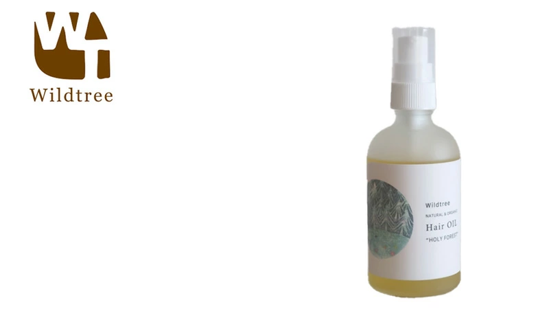 ヘアオイル ワイルドツリー ヘアオイル 「聖なる森の香り」 100ml 正規品 オーガニック マルチオイル ヘアケア スタイリングオイル ボディオイル 保湿オイル クロモジ精油 頭皮ケア 日本製 Wildtree