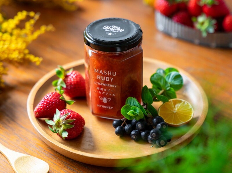 ジャム my Honey いちごジャム 摩周ルビー 150g 正規品 日本製 ハンガリー産アカシアはちみつ 非加熱生はちみつ 砂糖不使用 北海道産いちご 弟子屈町 低GI食品 マイハニー