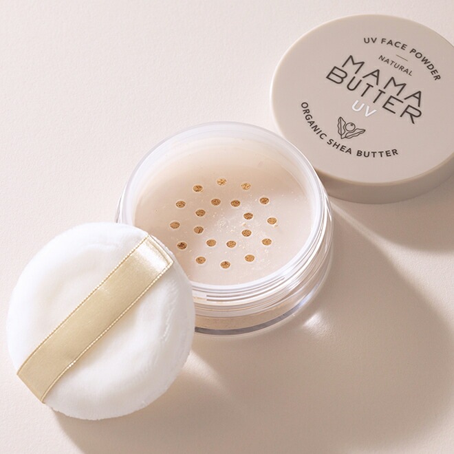フェイスパウダー 無添加 ママバター フェイスパウダー 7g オーガニック ナチュラル ノンケミカル 自然 スキンケア 天然 MAMA BUTTER おしろい ナチュラルメイク ラベンダー ゼラニウム アロマ 紫外線 ブルーライトカット