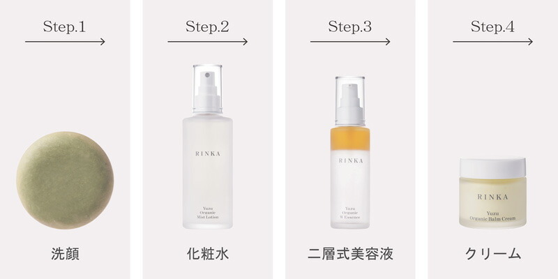 化粧水 無添加 リンカ ユズ オーガニック ミストローション 120ml  正規品 天然成分100％ 保湿ローション スキンケア フェイスケア ハマナス ハトムギ アルコールフリー グリセリンフリー 天然 ナチュラル ノンケミカル 自然 さっぱり しっとり RINKA