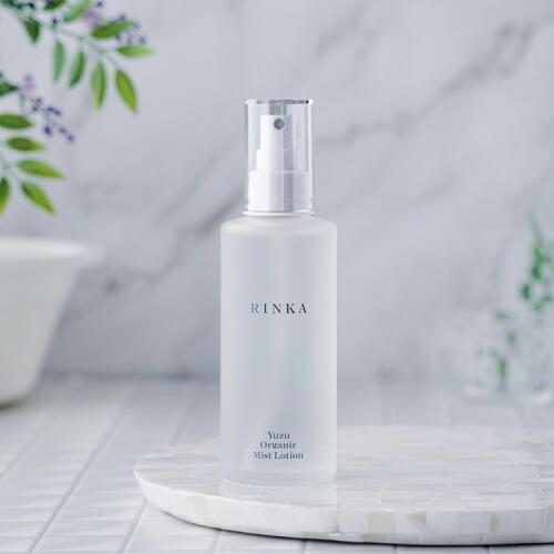 化粧水 無添加 リンカ ユズ オーガニック ミストローション 120ml  正規品 天然成分100％ 保湿ローション スキンケア フェイスケア ハマナス ハトムギ アルコールフリー グリセリンフリー 天然 ナチュラル ノンケミカル 自然 さっぱり しっとり RINKA