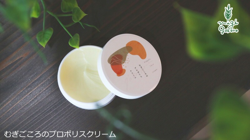 フェイスクリーム 無添加 むぎごころ むぎごころのプロポリスクリーム 25g クリーム プロポリス オーガニック バオバブ ナチュラル ノンケミカル 自然 スキンケア 天然