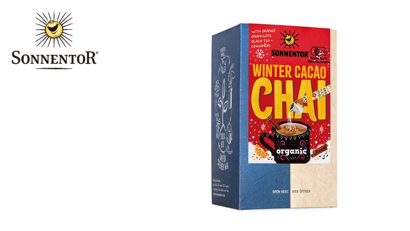 【冬季限定】 ゾネントア sonnentor ウィンターカカオチャイ 1.8g×18袋 ハーブティー 正規品 オーガニック 保存料無添加 冬 無農薬 有機 チャイティー ノンカフェイン 【ゾネントア クリスマス】