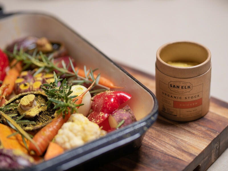 コンソメ SAN ELK  サンエルク オーガニックストック 160g チキン ベジタブル ビーフボーン オーガニック 保存料 無添加 正規品  オーストラリア 調味料 洋風だし