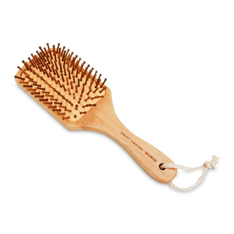櫛 マナ オーガニックリビング バンブーヘアブラシ 正規品 竹櫛 竹クシ 竹製ヘアブラシ 孟宗竹 ツヤ髪 頭皮ブラシ 頭皮マッサージ 静電気防止 ヘッドスパ おしゃれ 天然素材 自然素材 mana. ORGANIC LIVING