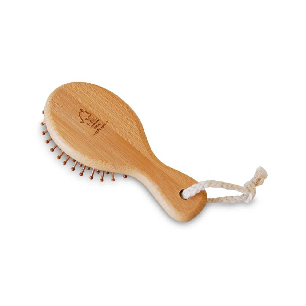 櫛 マナ オーガニックリビング バンブーヘアブラシmini 正規品 竹櫛 竹クシ 竹製ヘアブラシ 孟宗竹 ツヤ髪 頭皮ブラシ 頭皮マッサージ 静電気防止 ヘッドスパ おしゃれ 天然素材 自然素材 mana. ORGANIC LIVING