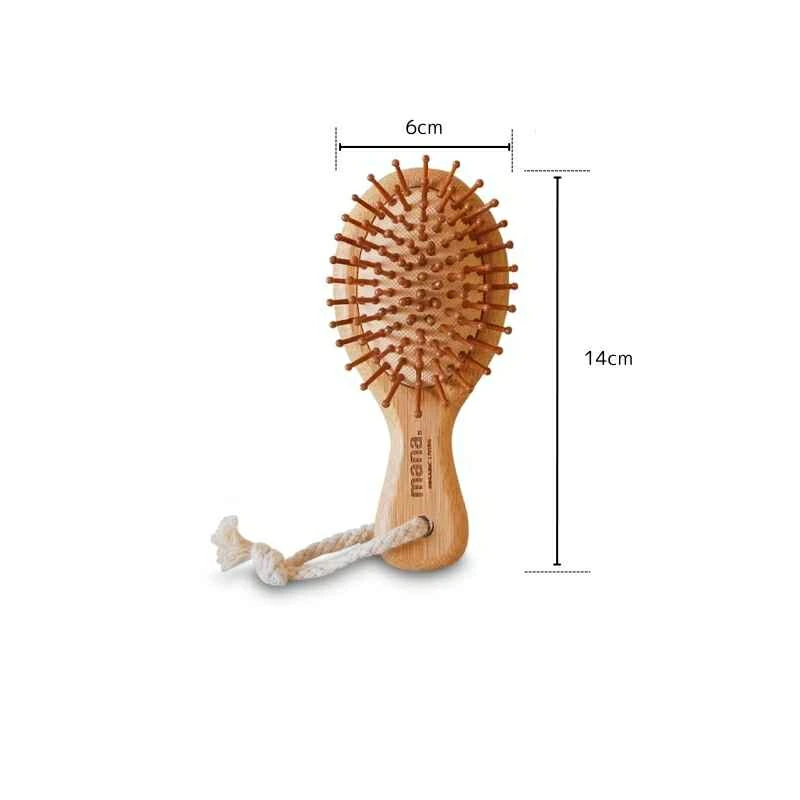 櫛 マナ オーガニックリビング バンブーヘアブラシmini 正規品 竹櫛 竹クシ 竹製ヘアブラシ 孟宗竹 ツヤ髪 頭皮ブラシ 頭皮マッサージ 静電気防止 ヘッドスパ おしゃれ 天然素材 自然素材 mana. ORGANIC LIVING