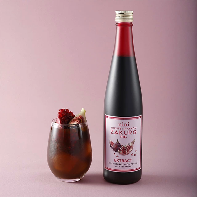 nini ニニ 熟成発酵ザクロエキス ザクロ・イチジク 650g 保存料無添加 無農薬 正規品 発酵エキス 濃縮 ノンケミカル 自然派 Organic nini Pomegranate Extract