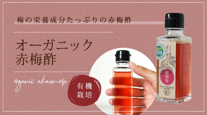 梅酢 深見梅店 保存料 無添加 オーガニック赤梅酢 100g 正規品 国内産   保存料 無添加   オーガニック 有機JAS ヴィーガン やさしい梅屋さん