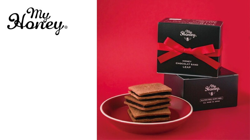 クッキー my Honey ハニーショコラサンド リープ3個入 LEAP 正規品 日本製 ハンガリー産アカシアはちみつ チョコレートサンドクッキー グルテンフリー アレルギーフリー 小麦・砂糖・卵・乳製品不使用 ハンドメイド マイハニー